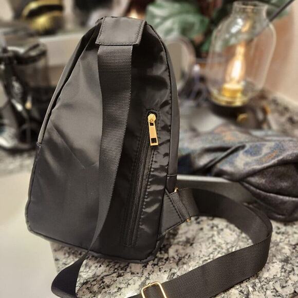 Small Sling Black Backpack Chest Bag Daypack Crossbody for Travel Sport main image 4